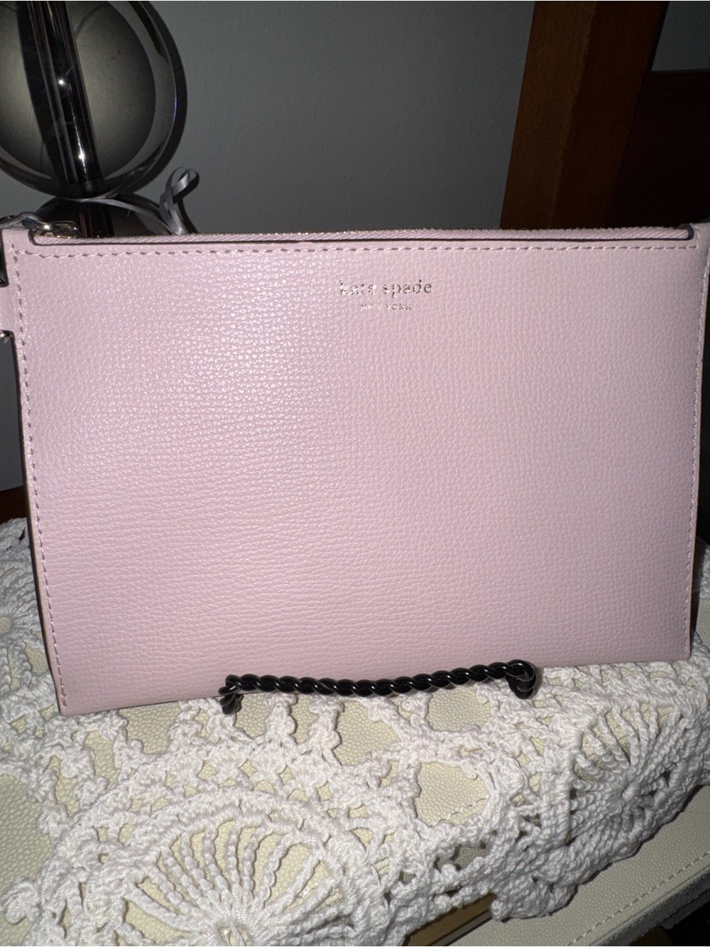 kate spade Blush Pink Leather Clutch